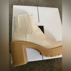 Dolce Vita Caster Sandstone Canvas Booties